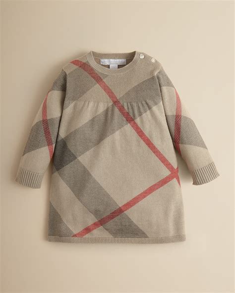 infant burberry sweater with sheep design|Burberry newborn dresses.